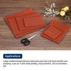 3.9×5.9 Inch Silicone Heat Press Pad Mat 0.3 Inch Thick Transfer Replacement