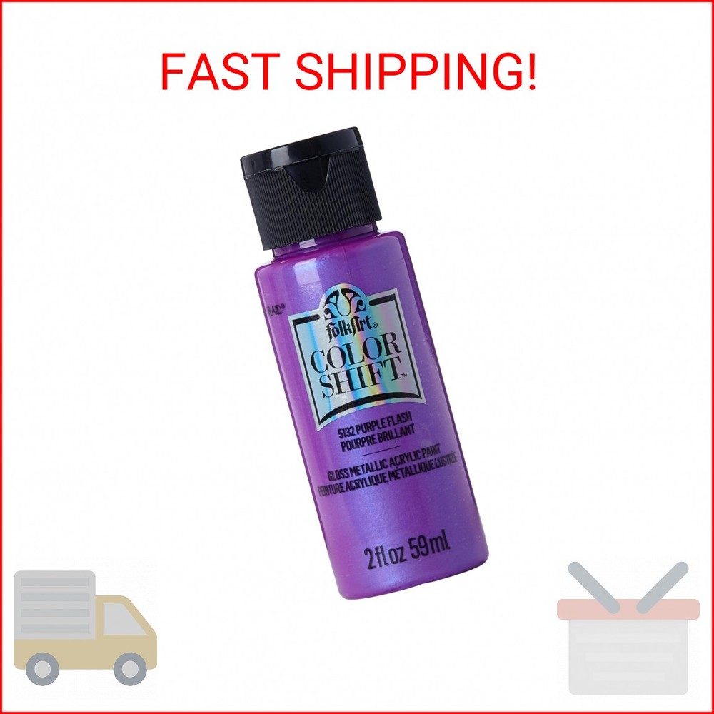FolkArt Color Shift Acrylic Paint in Assorted Colors (2 ounce), Purple Flash