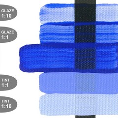 8 fl oz Fluid Acrylics Cobalt Blue Bottle Professional Transparent Paint