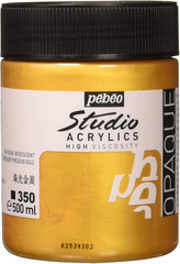 Studio Acrylics HV 500 Ml Precious Gold, 16.9 Fl Oz (Pack of 1)