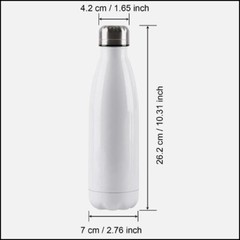 17 OZ Sublimation Blank Stainless Steel Water Bottle cola style, case of 50