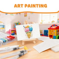 ECCOGREAT 36 Pcs Magic Foam Texture Painting Kit, Deluxe 3D Puffy colourful