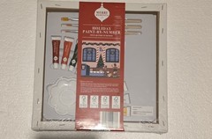 Paint By Number Craft Kit Canvas Christmas Holiday Winter Art