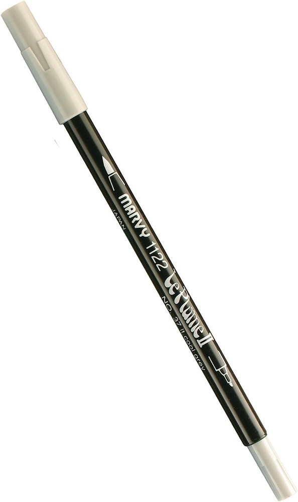 UCHIDA 1122-C-37 Marvy Extra Fine Tip Le Plume II Double Ender Marker Pen, Light