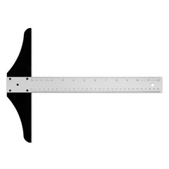 Alumicolor 12-inch Non Slip Standard Aluminum T-Square for Art Framing & Draftin