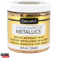 Ameri Deco Mtlc 24K Gold Americana Decor Metallics 8oz, 1