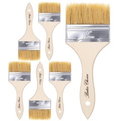 Bates- Chip Paint Brushes, 3 Inch, 6 Pack, 3 6 Multicolor