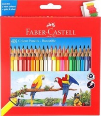 Faber-Castell 48 Triangular Colour Pencils Free Delivery