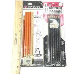 Charcoal Artists Pencils Lot NOS General’s 2B 4B 6B Weber