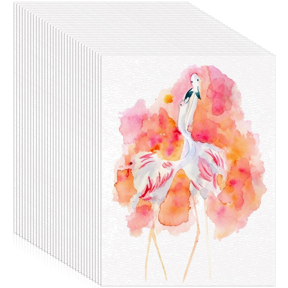 120 Sheets Watercolor Paper 8.5 x 11 White 140 lb