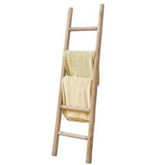 Wooden Blanket Ladder – 57in- Leaning Wall 57in | Knock Down Natural Wood Color