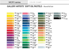 Artists’ Soft Oil Pastels Professional, 48 Assorted Colors, Vibrant and Blendabl
