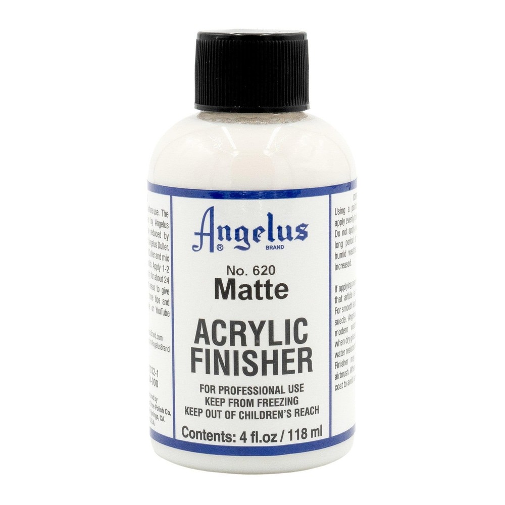 Angelus Matte Acrylic Finisher 4 4 Fl Oz (Pack of 1), Lower Sheen Gloss