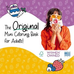 Adult Mini Coloring Book – Pocket Size 3”x 3” Travel Coloring Book, Thick No…