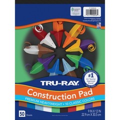 Pacon 9-inch x 12-inch Construction Paper, Assorted Colors, 50 Sheets/Pack, /…