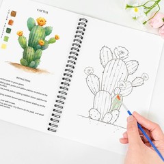 Watercolor Workbooks, 16 Colors Water Color Books Paint Set for Adults, Water…