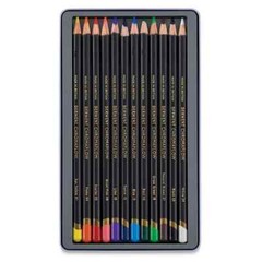 Derwent Chromaflow Colored Pencils – Tin of 12 – NEW – Original Factory Seal!