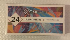 24 Watercolor Palette with Brush Pens & Paper Pad – Portable Art Set