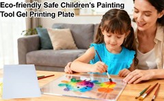 Gel Print Plate A4 Practical Portable Durability Easy to Use Sturdy Supplies