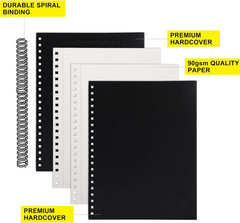 8.5X11Inches Hardbound Sketch Book, Spiral Bound Sketch Pad, 80-Sheets 90G