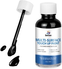 Black Touch Up Paint Semi-Gloss Multi Surface 30 ml,