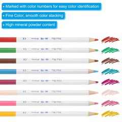 Light Yellow Colored Pencils Set,6 Pcs Oil Color Pencils Drawing Painting Pencil