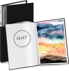 Dunwell 11×17 Portfolio Binder (Black), Presentation 11×17", Black