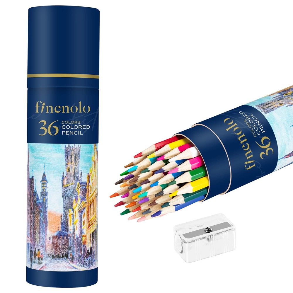 36 Pack Colored Pencils for Adult Coloring Books, Soft Core, Art Drawing Penc…