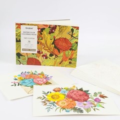 Watercolor Coloring Book, 15 Sheets A5 (8.3 x 5.8),Watercolor Book for Autumn
