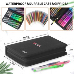 Glitter Gel Pens Set 120 Pack ZSCM 60 Colors with 60 Refills Art Supplies Kit