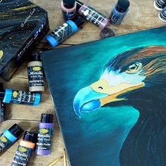 42 PCS Metallic Acrylic Paint Set of Premium 30 Colors，Professional Grade Metall