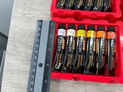 Arteza Metallic Gouache Paint 12ml Tubes Set of 36 Vivid Colors Premium Box Set