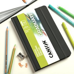 Canson Graduate Drawing Paper Hard Cover Art Journal 8.5 X 11 98 Lb. 160Gsm