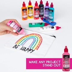 Tulip Puff Paint Kits Rainbow Color Collection, 1.25 Fl Oz (Pack of 10)
