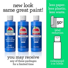 Acrylic Paint in Assorted Colors (8 Ounce), 20404 Black- (Pack of 1)