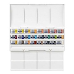 Cotman Watercolor Paint Winsor Newton 24 Half Pan Set