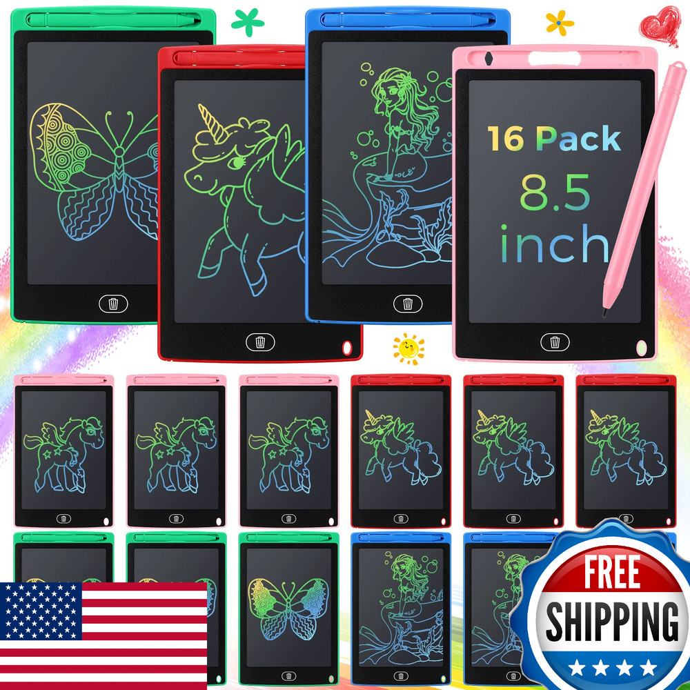 Epakh 16x 8.5″ LCD Writing Tablet Kids Doodle Board Reusable Drawing Pad Gift