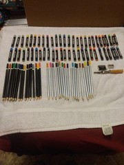 ART STUDIO By Battat LOT OF 88 Pcs 54 Oil Pastel Art Crayons & 34 Color Pencils