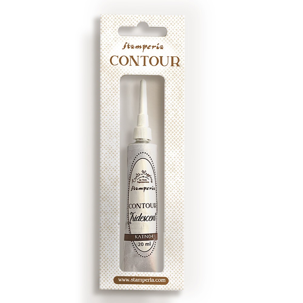 Stamperia CREATE HAPPINESS – CHRISTMAS PLUS – CONTOUR LINER – 20ML – IRIDESCENT