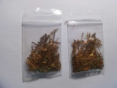 Watch Hands Steampunk Nail Art or Repair 5 Grams Each Gold Color 2 Bags
