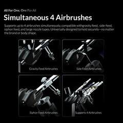 GAAHLERI: AIRHUB PRO – FOUR AIRBRUSH HOLDER WITH AIR FLOW CONTROL BRAND NEW