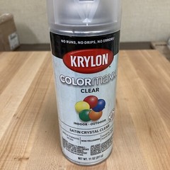Krylon K05562007 COLORmaxx Acrylic Clear Finish for Indoor/Outdoor Use, Satin Cr