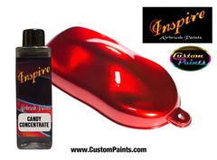 Inspire Candy CONCENTRATE Red 4oz (SOLVENT), CUSTOM PAINT, ARTIST, Low Rider