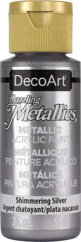 Dazzling Metallics 2-Ounce Shimmering Silver Acrylic Paint