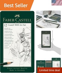 12-Piece Graphite Pencil Set (8B-2H): Perfect for Artists and Designers