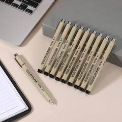 Fineliner Pens, 6 Pcs 003 0.15mm Fineliner Marker Black Waterproof Ink Pens