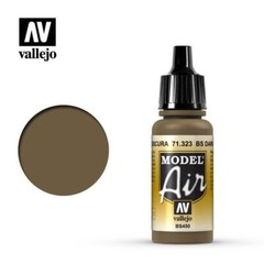 Vallejo 71323 Model Air BS Dark Earth Acrylic Paint 17ml – US