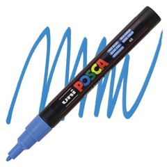 Posca Markers, Paint Marker, Sky Blue Paint, 3M Fine Tip, Opaque Ink, Acrylic