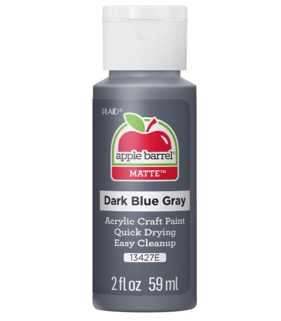Pintura acrílica 2oz azul gris oscuro acabado mate manualidades DIY