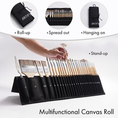 ARTIFY 30 Pieces Professional Paint Brush Set – Expert Series Synthetic Nylon…